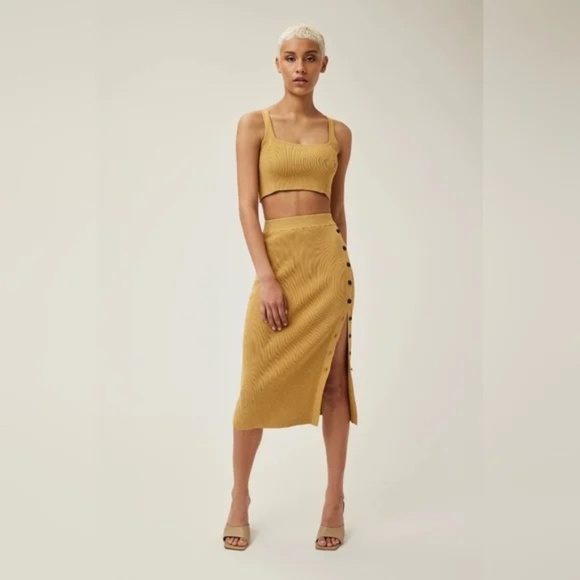 REVOLVE Lita by Ciara True Rib Crop Top & Skirt Set NWT Size XS - Picture 1 of 14